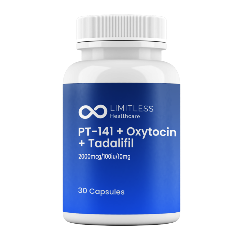 PT-141 + Oxytocin + Tadalafil – 30 ct